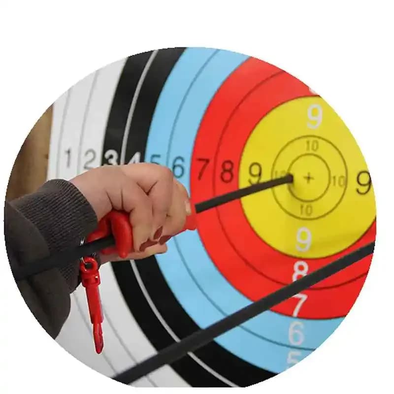 1/2 Pezzi Pistola a Gel in Gomma per Tiro con l'Arco, Accessori per Rimozione Frecce con Portachiavi, Strumento per Bersaglio