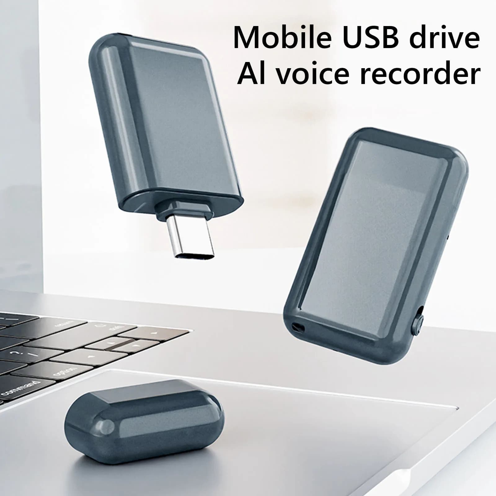 Registratore Vocale con Traduzione AI, Riduzione del Rumore Professionale, Registratore Audio USB, Macchina Multifunzionale per Trascrizione