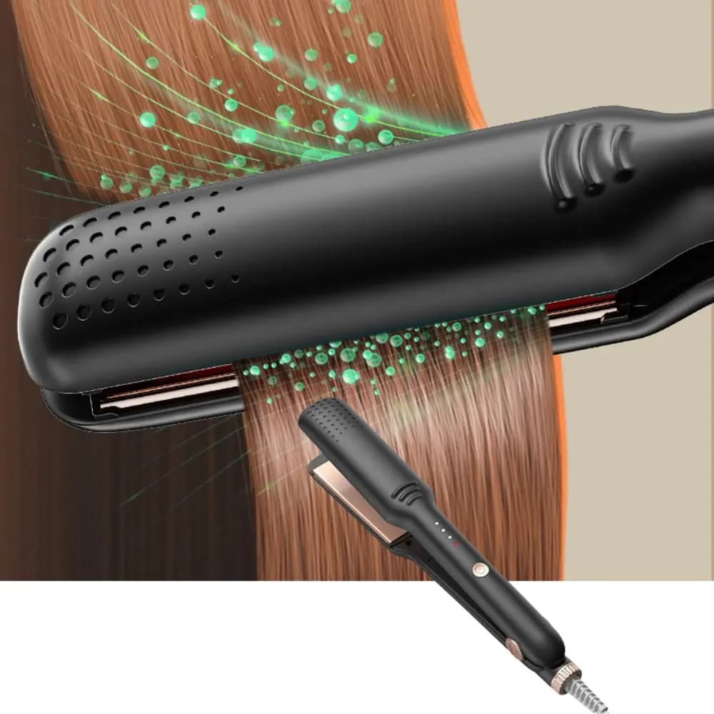 Extended bay hair plate, quick heat electric curling iron, adjustable temperature, professional iron for hair
