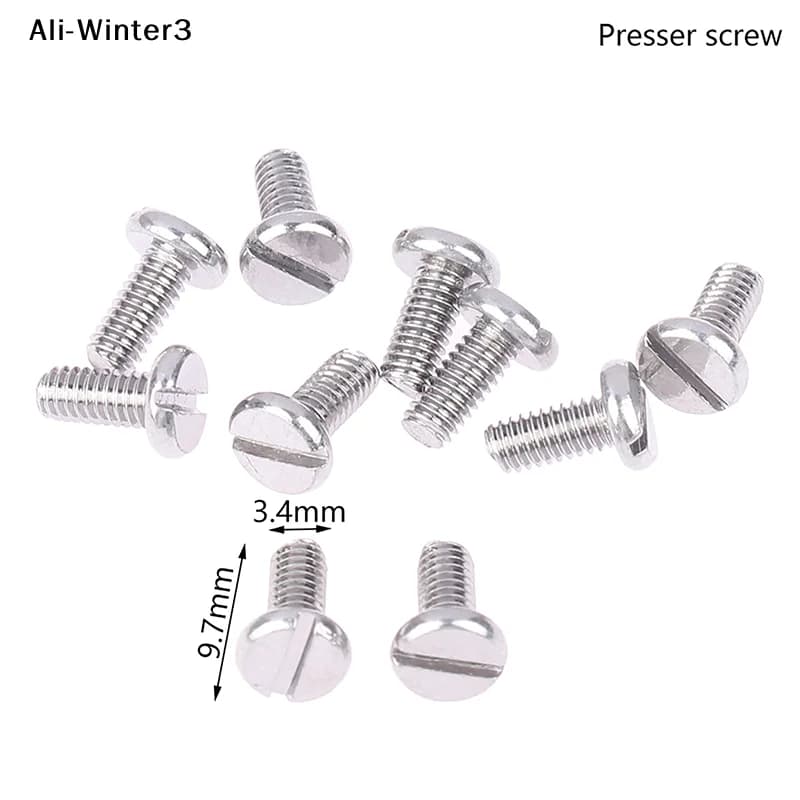 【WY】Set di 10 viti per morsetto ago e viti a pollice/piedino per macchine da cucire industriali a punto singolo