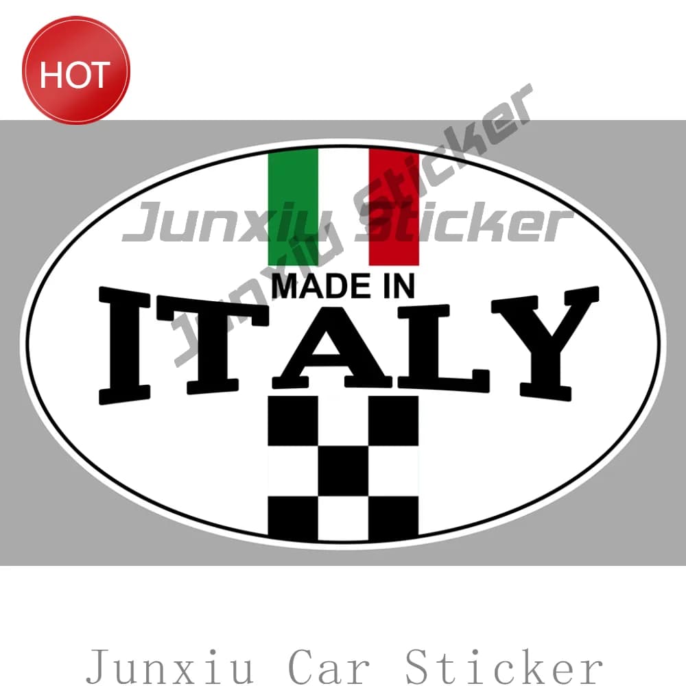Pvc Decals Made In Italy Italie Stickers For Rear Window Travel Case Car Body Outdoor Creative Sticker