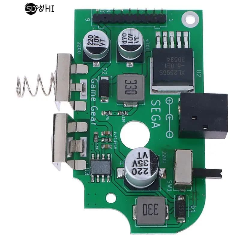 Batteria al litio a secco Pre-saldata compatibile Sega Game Gear GG All Edition sostituire l'alimentazione On Off Board riparazione condensatori IC