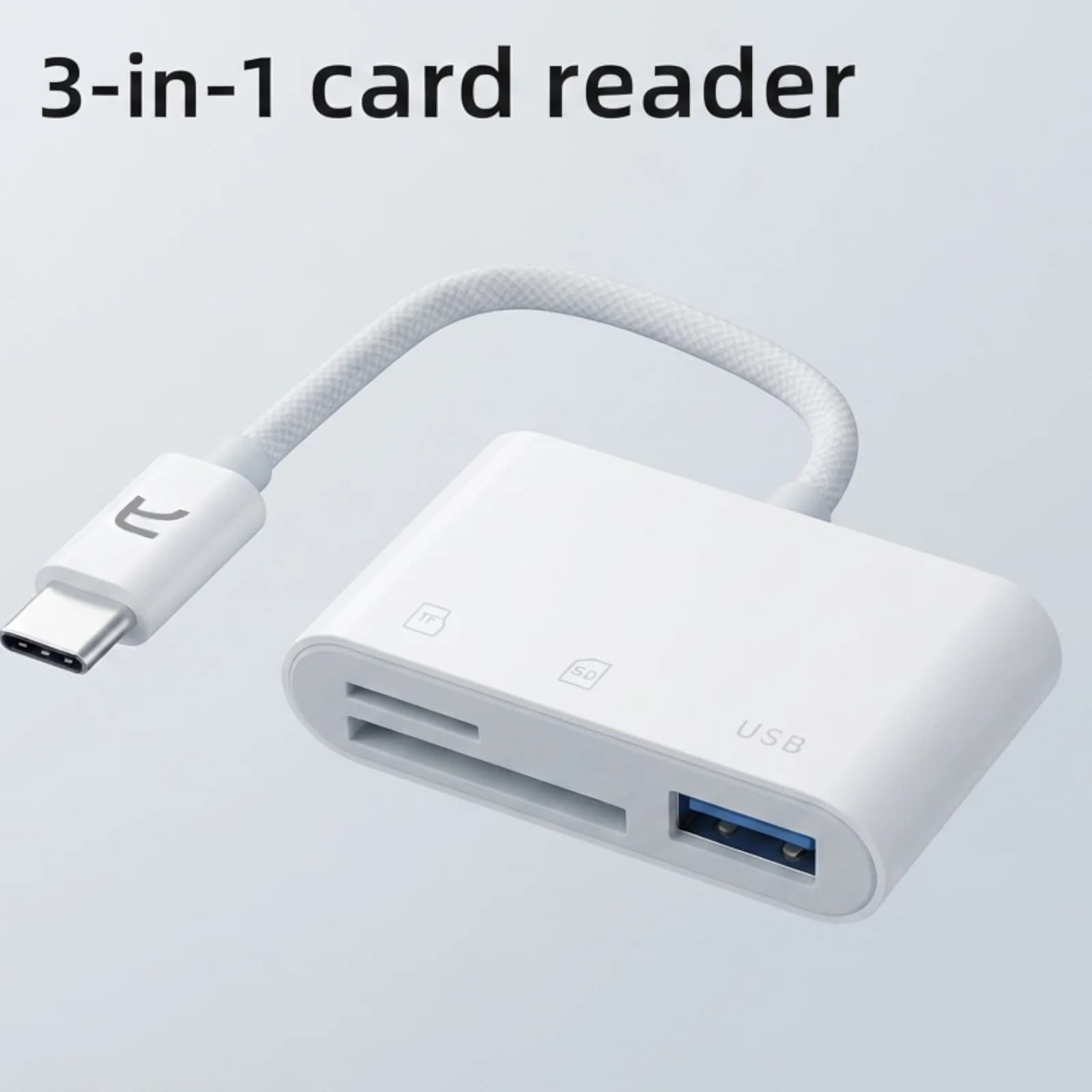 USB C Micro SD Card Reader, Type C to TF/Micro SD Memory Card Reader Digital Camera Adapter Transfer