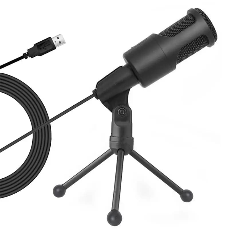 ABKN-PC USB Microphone, Podcast Condenser Microphone with Foldable Tripod for Streaming, Gaming, Podcasting, Recording, Laptop