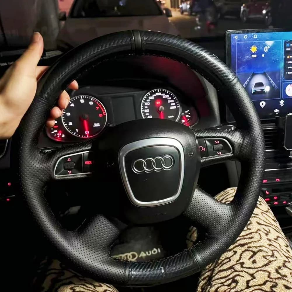 Customization Car Cover Accessories Hand Stitching Carbon Fiber Skin for Audi A3 8V Sportback A4 B8