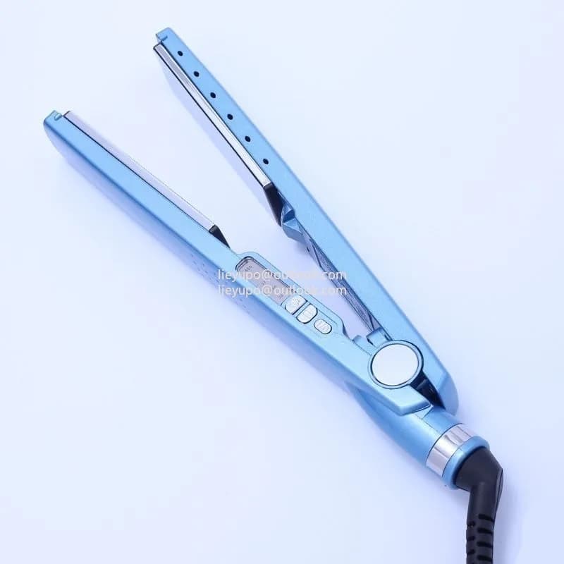 Straight hair curly hair dual-purpose portable small splint quick heating curling iron hair straightener