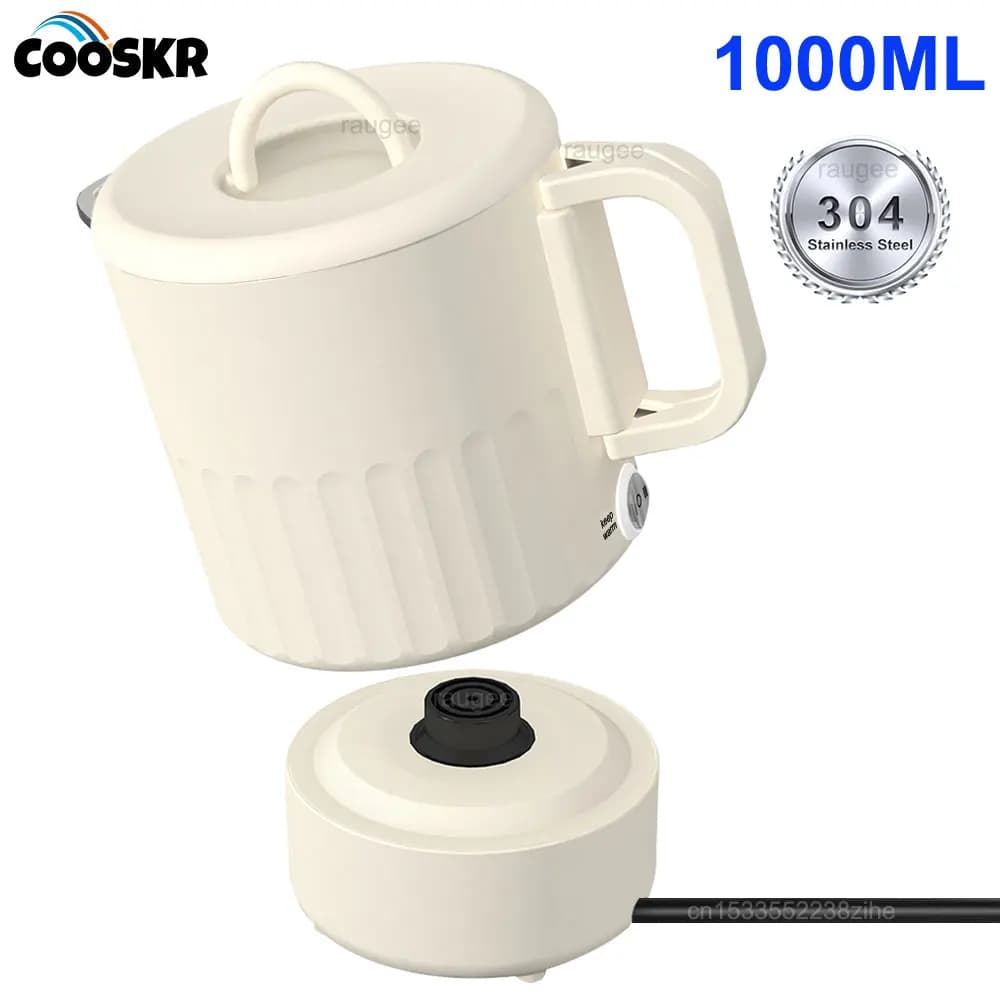 Electric kettle 1 liter electric pot Stainless steel folding thermal pot Electric kettle for travel