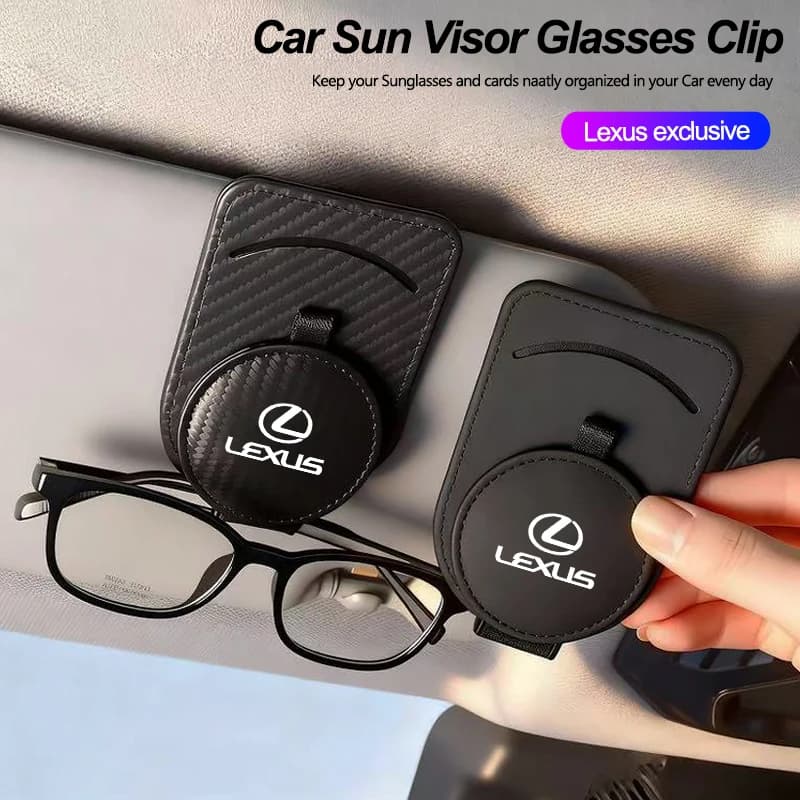 Clip Magnetico Porta Occhiali da Sole per Visiera Auto, Adatto per Lexus F SPORT RX300 IS200 IS250 ES350 CT200h UX250h NX300h