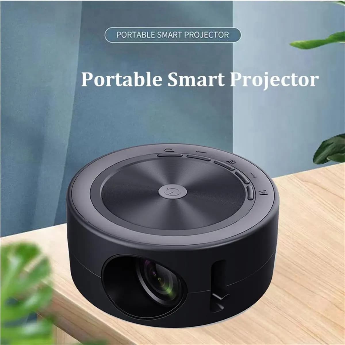 PROMOZIONE! Proiettore LED YT200 Proiettore mini USB portatile con altoparlante incorporato per telecomando IPhone, altoparlante, compatibile con IOS