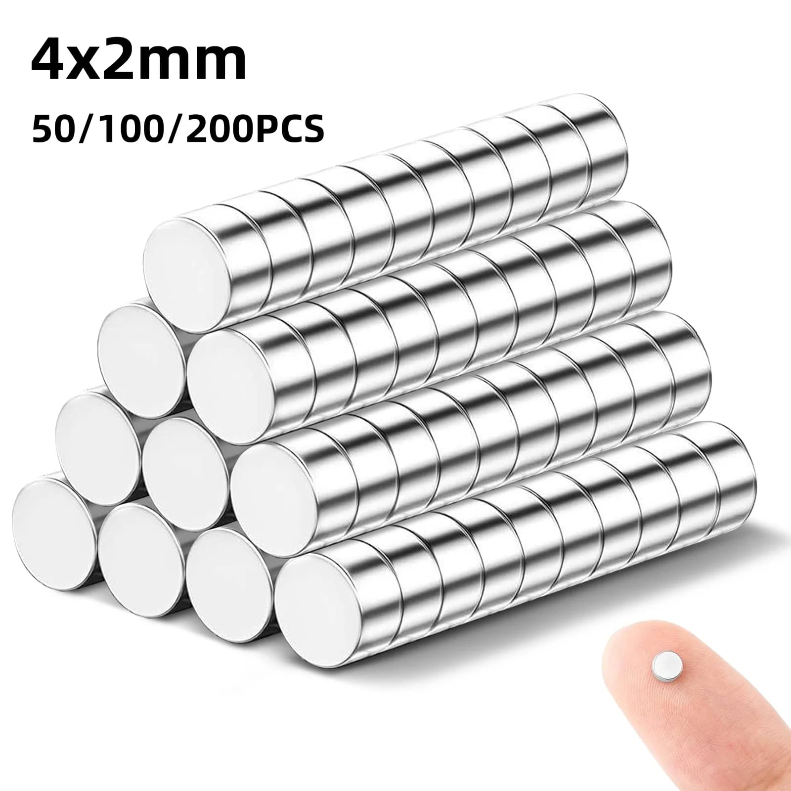 4x2 mm super powerful magnets, round permanent magnets, powerful refrigerator magnets