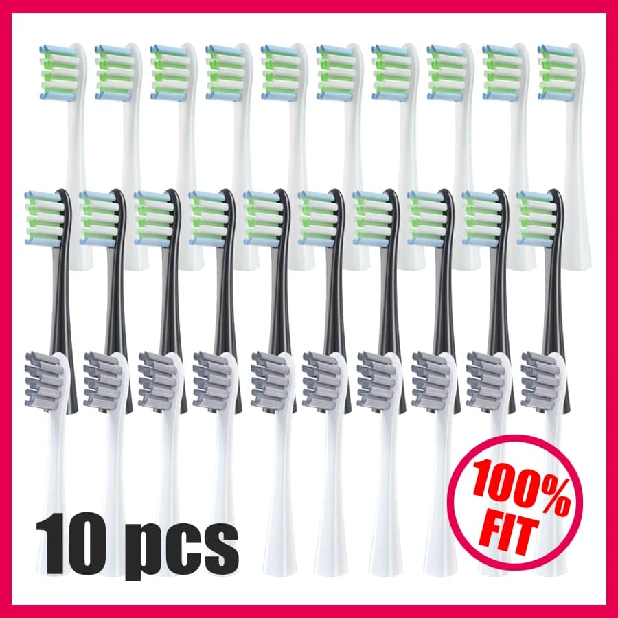 Replacement heads for sonic electric toothbrush Oclean X PRO Elite/Flow/F1/One/X/All Series DuPont blue green bristles