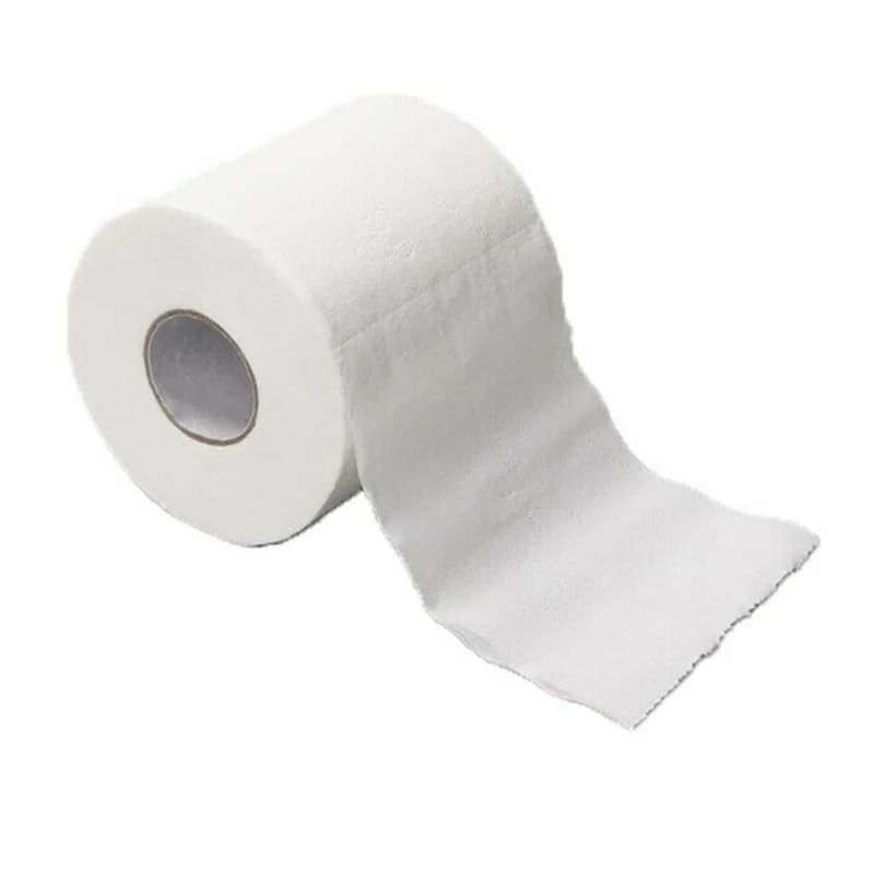 1 rotolo di carta igienica in confezione multipla, carta igienica per bagno, bianca, morbida, a 4 strati, con anima ispessita, rotolo piccolo