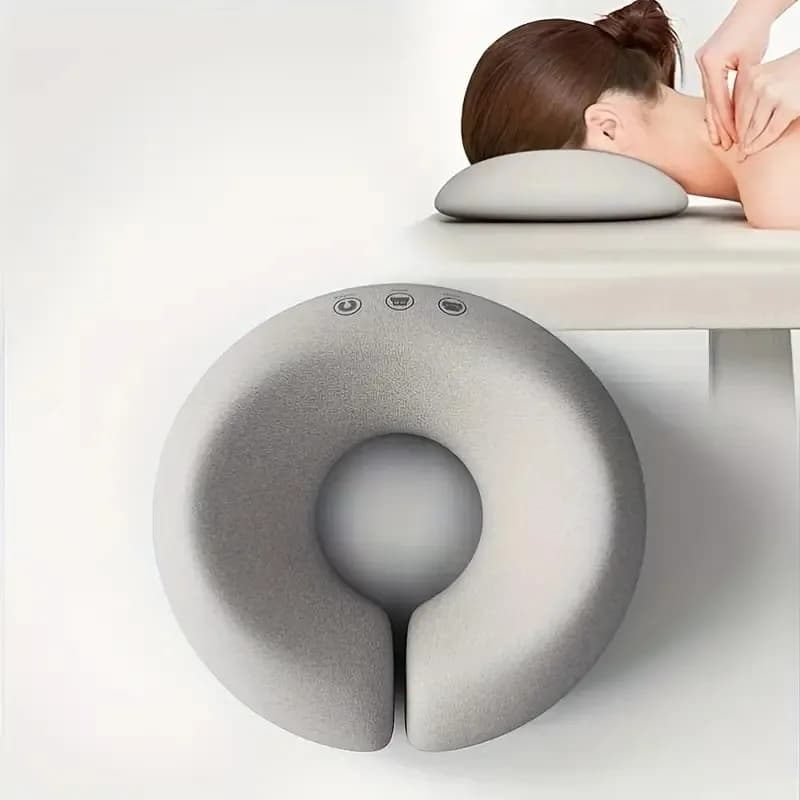 Cuscino morbido in memory foam per massaggio, supporto per il viso a forma di U, per uso in salone e a casa.
