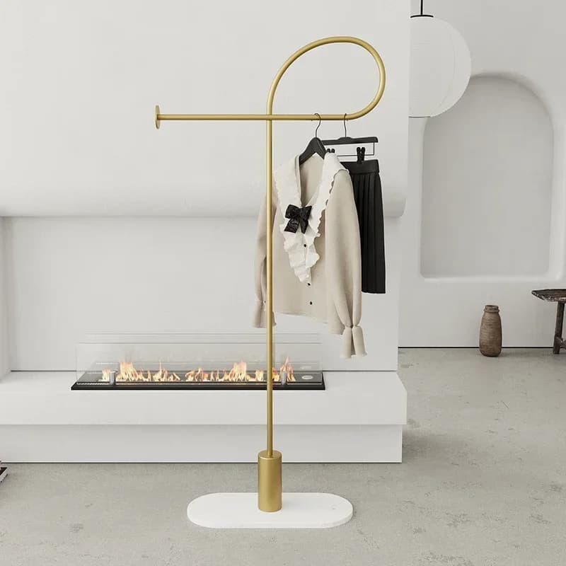 l L Clothes rack Vintage furniture Modern furniture for living room Armoured compartments for drawers hangers in feet Binary shelf