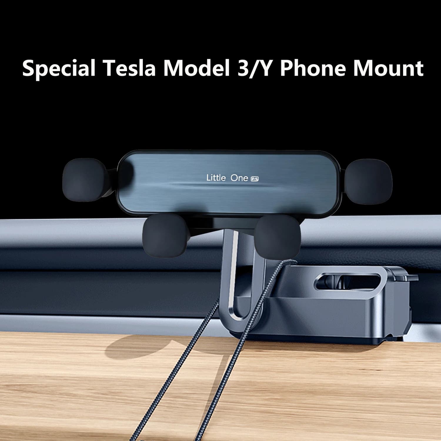 TEEQ Car Phone Holder For Tesla 2018-2023 Model 3,2019-2024 Model Y,Smartphone Holder Mounts Simple And Easy To Use Accessoires