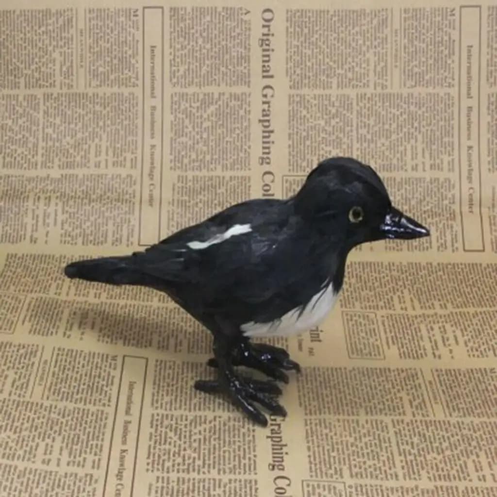 Magpie Statue Simulation Animal Model Kids Educational Toy Gift