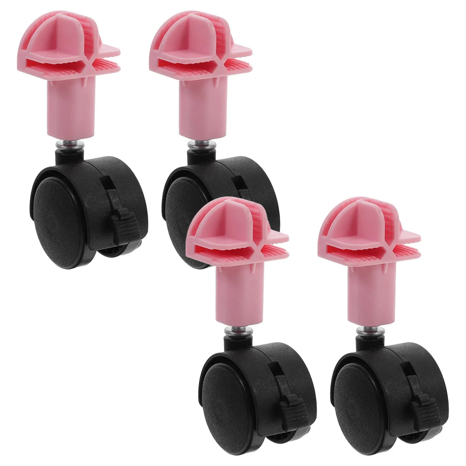 4Pcs Cat Cage Casters Stable Support Quick Installation Replacement Wheels for Pet Carrier Kennel Cart Mobility