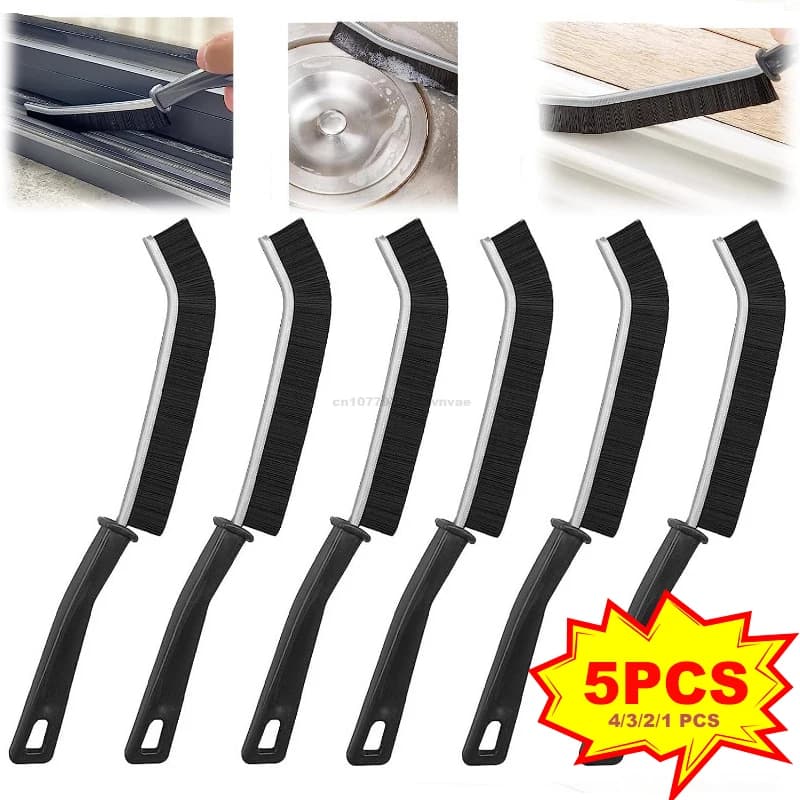 Spazzola per la pulizia di fessure di finestre, piastrelle, mensole, porte, WC, cucina e bagno, sottile e per spazi stretti, strumento e accessorio per la pulizia
