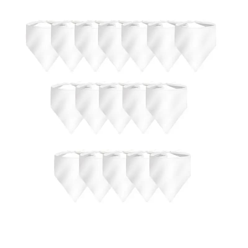 Tendenza del Momento - 36 Pezzi Bandana per Cani Vuota per Sublimazione, Sciarpa per Cani Fai da Te per le Feste, Fazzoletto Triangolare per Sublimazione, Targhette per Cani Vuote all'Ingrosso