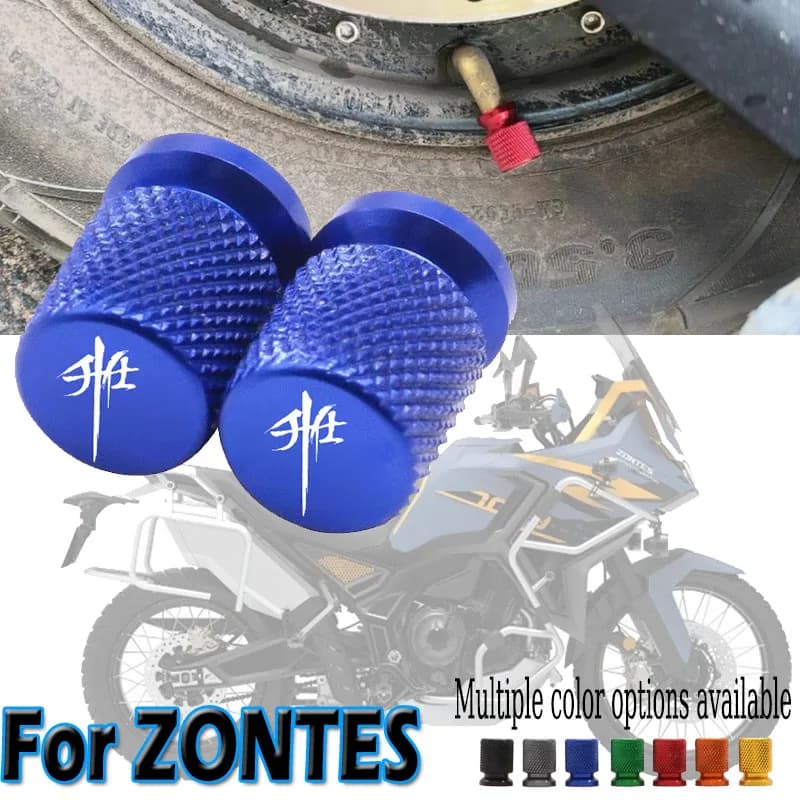 Per Zontes 310R/X 310V 310 t2 350E 350D 350M 350K 368G 368E 703F 703RR Moto TWheel Tappo della valvola della gomma Porta aria Stelo Copertura