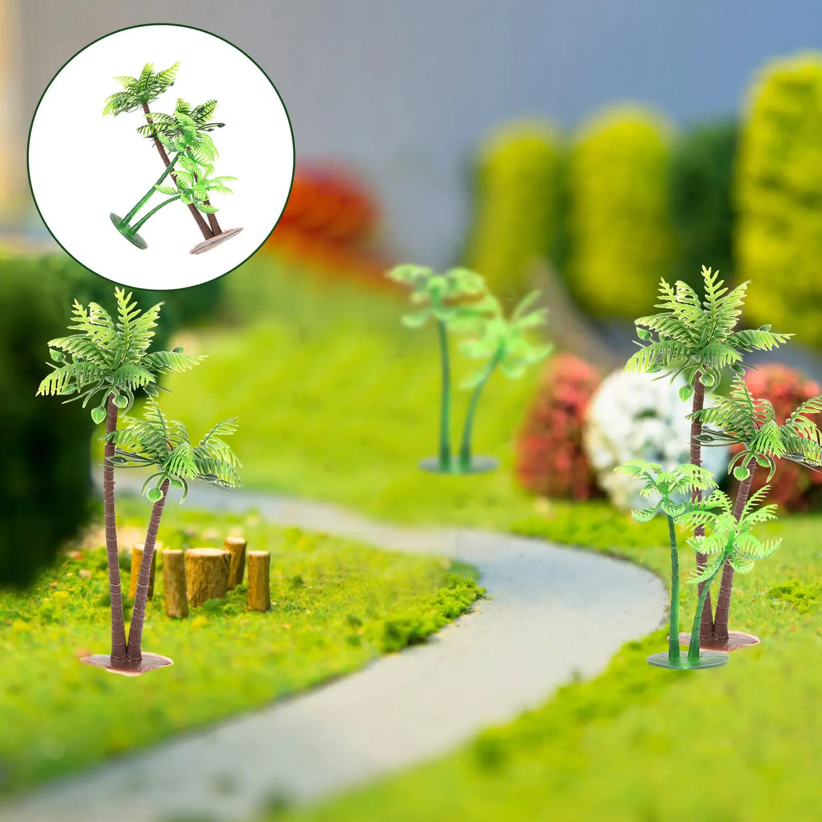 12 Pieces of Artificial Cock Trees Realistic, Miniature Plants for Decoration Cakes, Aquariums, Sand Tables and Skeptical Equipment