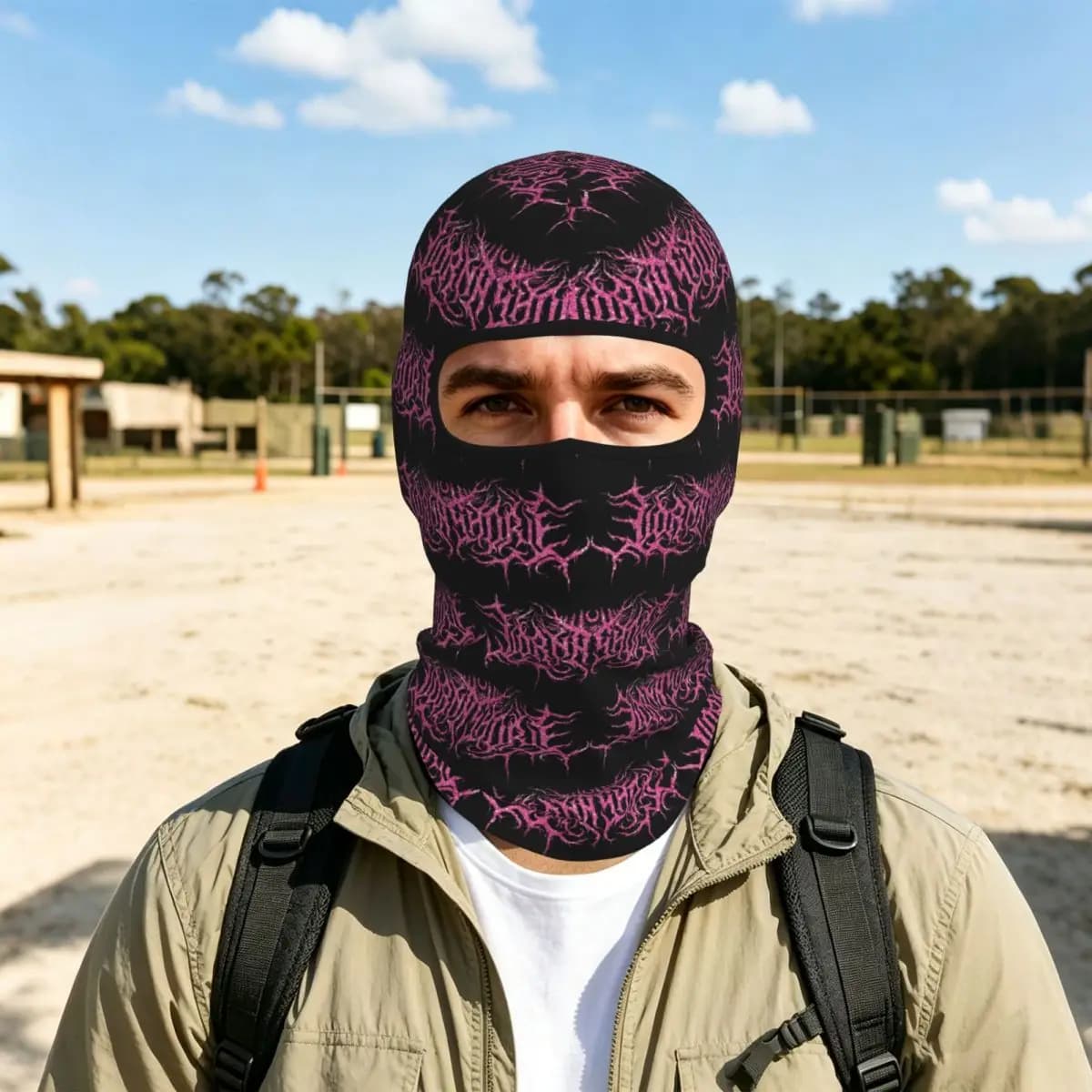 Lorna Singer Shore Band Breathable Balaclava Full Face Mask Sun Protection Neck Gaiter For Motorcycle Cycling Fishing Outdoor