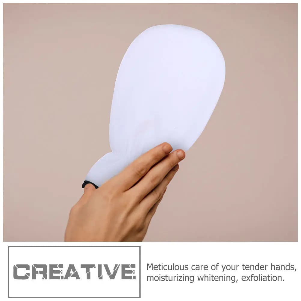 2Pairs Exfoliating Hand Gloves for Dead Skin Removal Moisturizing Whitening Reusable Washable Wax Mitts Portable Paraffin Gloves