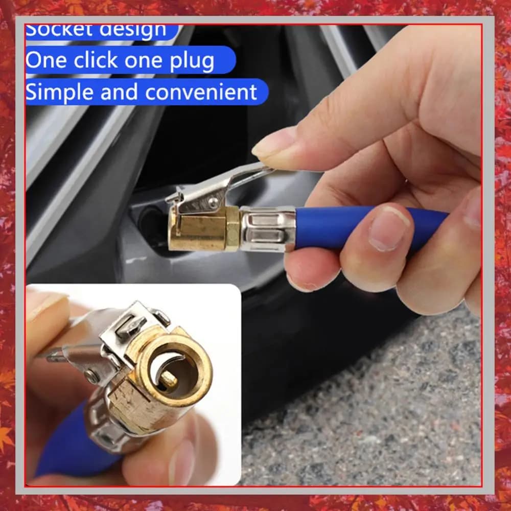 370mm Car Tyre Compressor Pipe Inflatable Tube with Zinc Chuck Rubber Hose Inflator Pump Hose Adapter for Bike Motorcycle Car