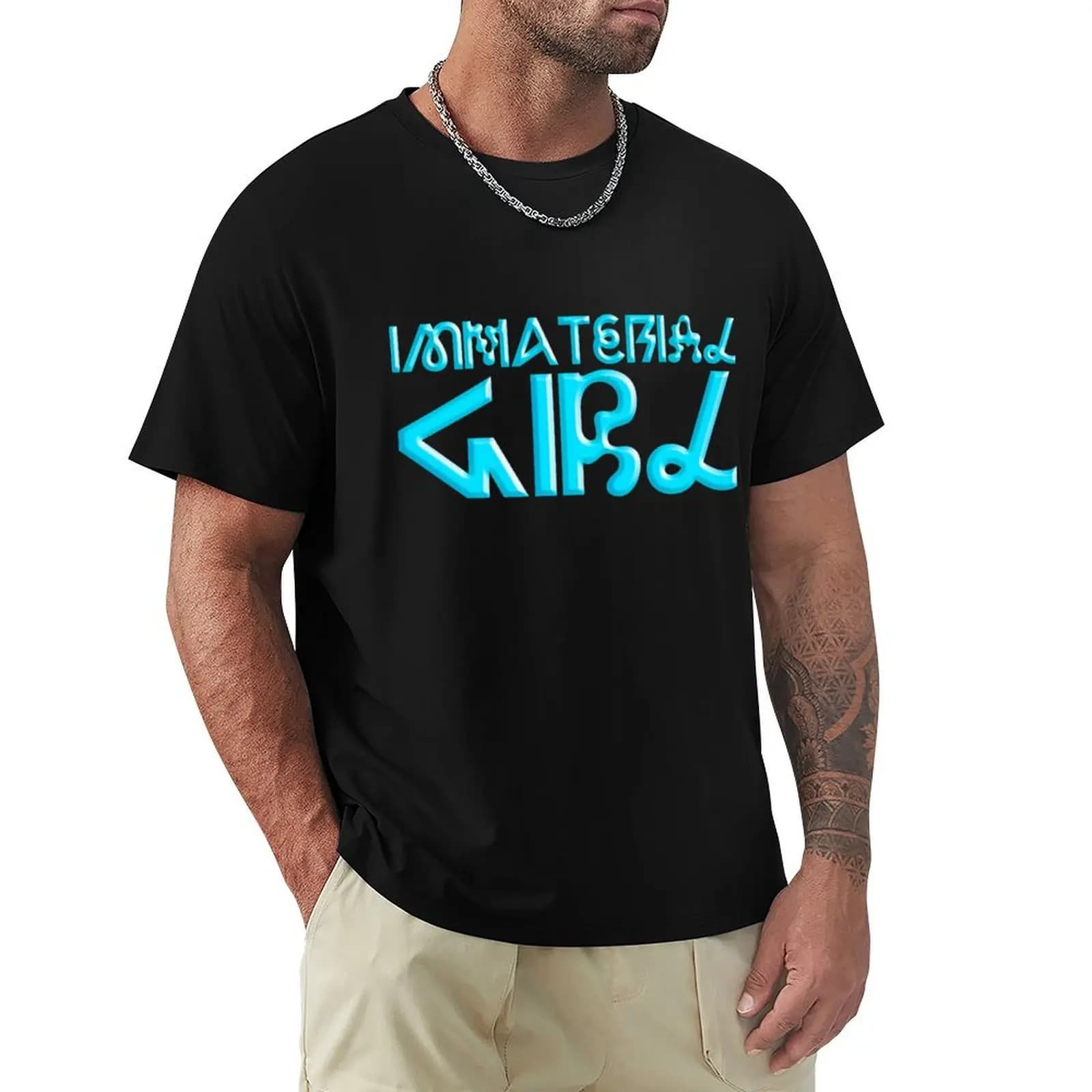 T-shirt IMMATERIAL GIRL T-shirt da palestra per taglie grandi e alte