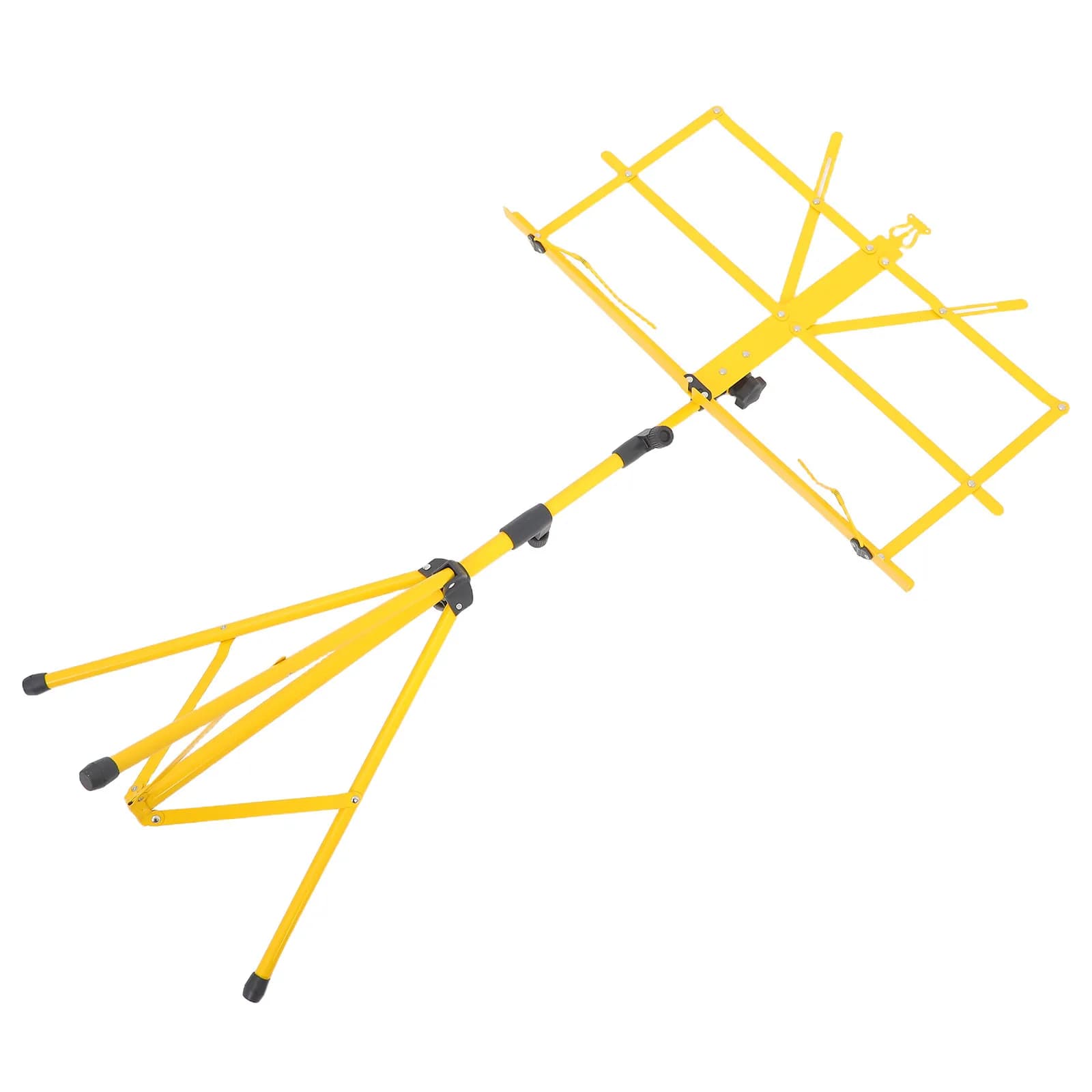 Adjustable Folding Music Sheet Stand Metal Tripod Stable Holder for Carrying Guitar Parts Accessories Yellow Music Tripod Stand