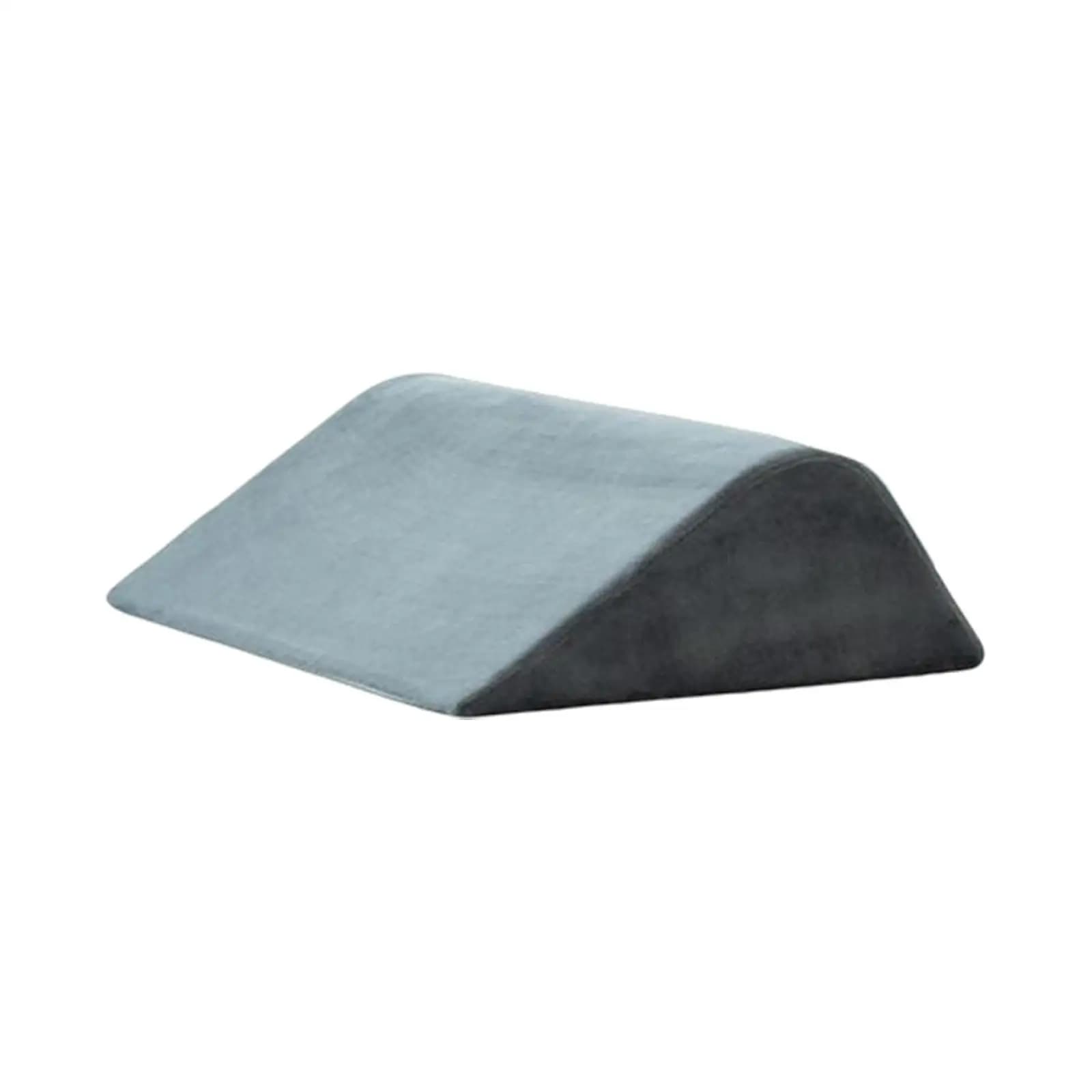 Cuscino a cuneo per letto, rimovibile, confortevole, ergonomico, triangolare, per gambe rialzate, per dormire, rilassarsi, leggere, sedersi