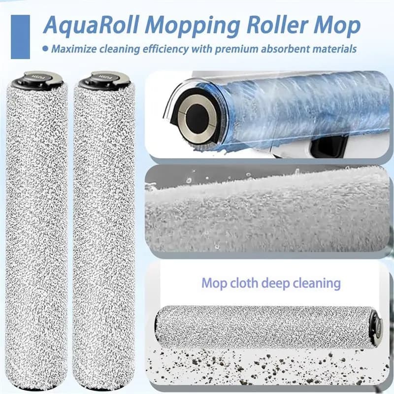 A67Z Aqua10 Ultra Roller Parte di ricambio per Dreame Aqua10 Ultra Roller/Aspirapolvere completo - Rullo per la rimozione dello sporco 3 pezzi