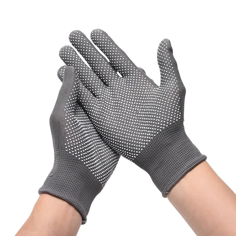 Summer Touchscreen Gloves for Women Men Anti-Slip Dotted Breathable Outdoor Cycling Work Safety Gloves Black Grey Blue