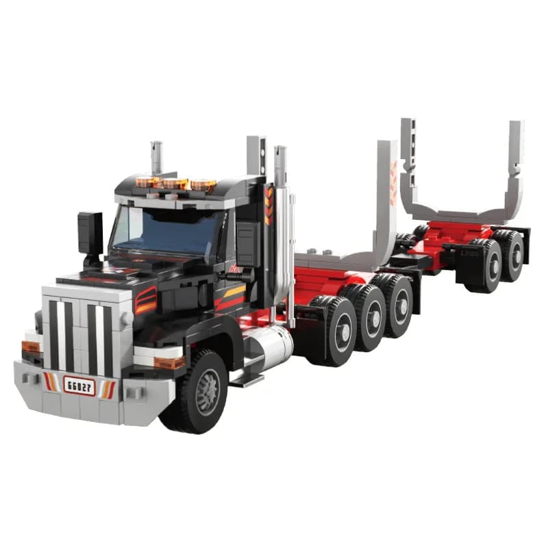 DIY Assembly Building Block Toys American-Style Wood Transport Vehicle for Older Children Creative Ornament Kit