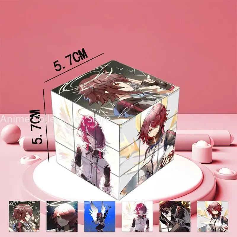 Arknights Exusiai Anime Magic Cube Cartoon Fun Stress Relief Puzzle Professional Smooth Speed Game Toys Gifts