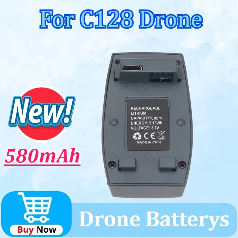 Recentemente Aggiornato per C128 Batteria Dell'elicottero 3.7V 580mAh per Sentry 4CH Flybarless RC Elicottero Lipo Batteria Parti di Accessori