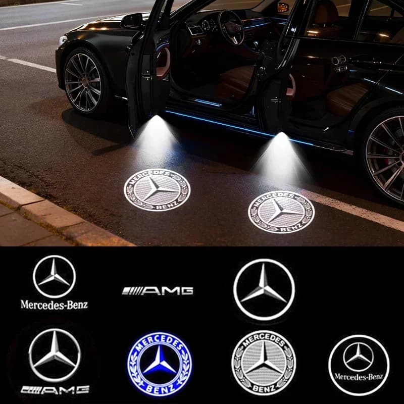 HD LED Projector Door Courtesy Welcome Light For Mercedes Benz AMG W205 W212 W213 A B C E M GL GLA GLB GLC GLE GLS Accessories
