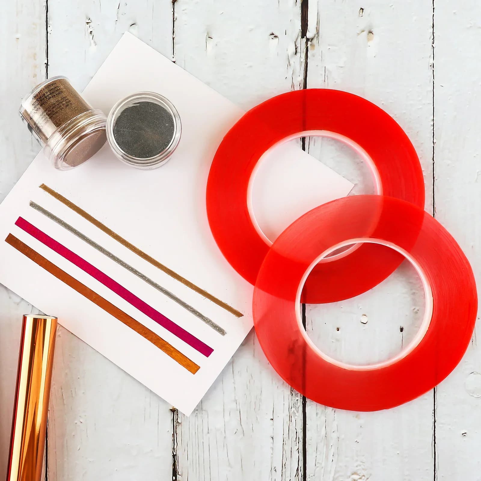 3mm 6mm nastro biadesivo linea rossa resistente al calore adesivi Super appiccicosi colla adesiva senza tracce per carta fai da te artigianale 33MLong