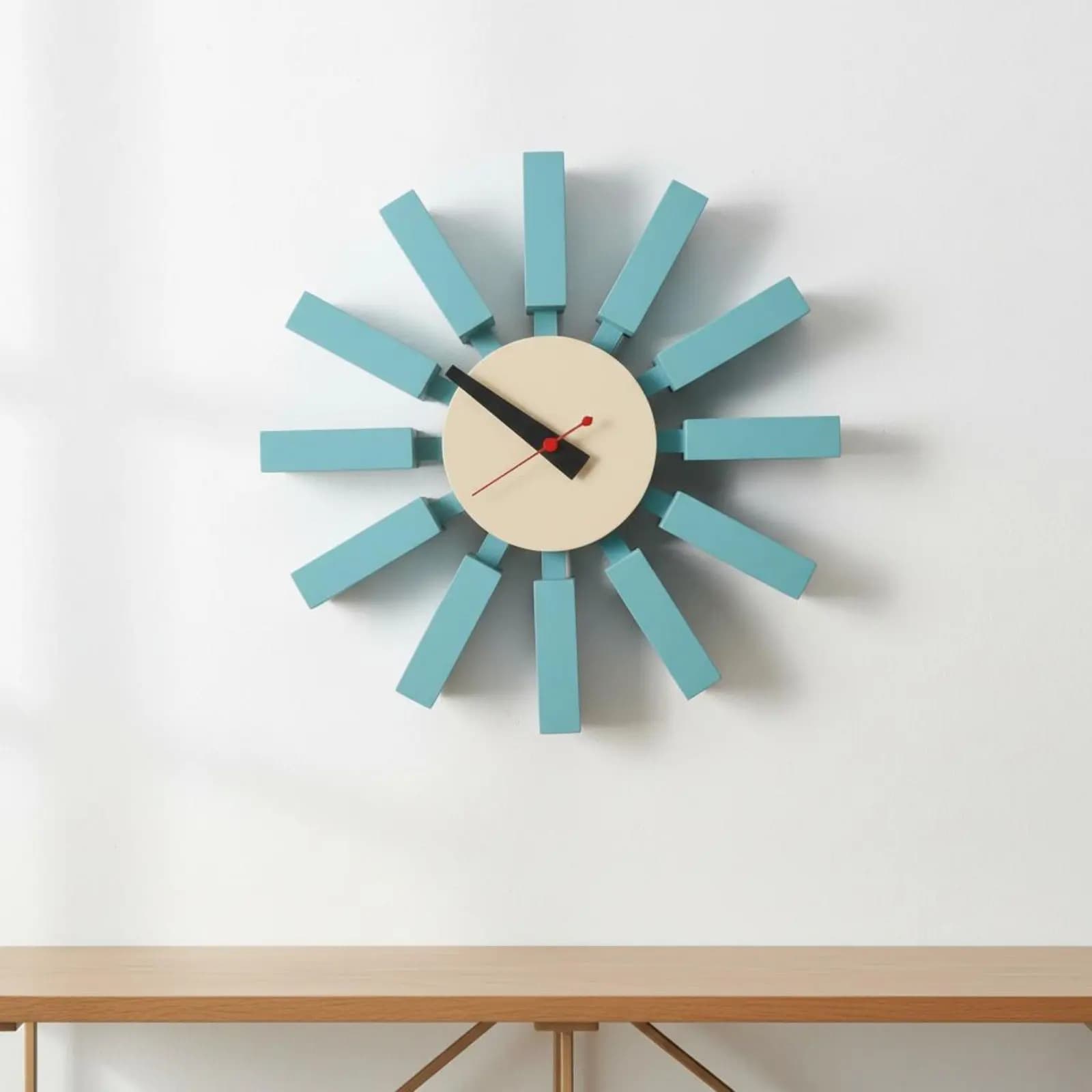 Orologio da Parete a Turbina Silenzioso, Design Nordico Creativo, Decorazione per la Casa, Funzionamento a Batteria, Ideale per lo Studio