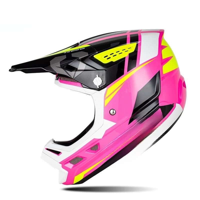 Mountain bike da discesa, casco integrale