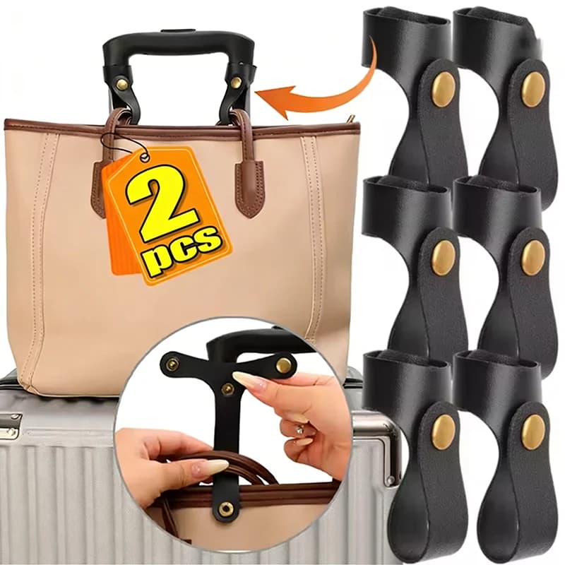 Cinghia per Bagagli con Fermaglio, Portatile, in PU, Antifurto, Cinghia di Fissaggio per Valigie, Cinghie per Bagagli a Mano, Accessori da Viaggio