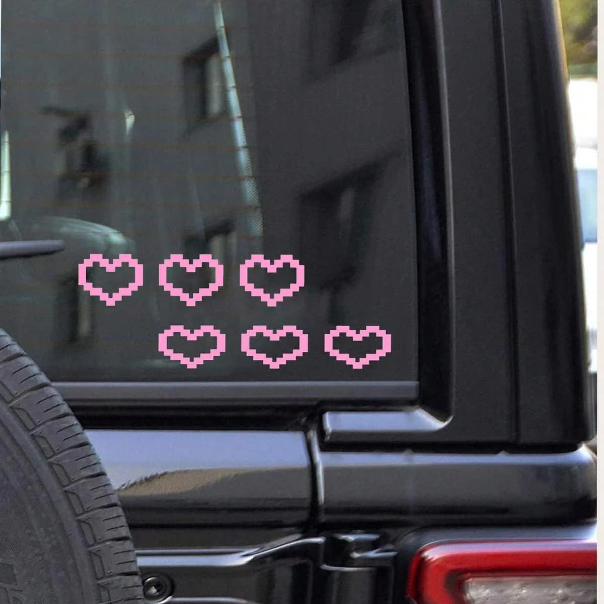 1Pc Mosaic Love Car Sticker Heart Decal Auto Window Laptop Waterproof Self Adhesive Vinyl Exterior Decor Gift for Her