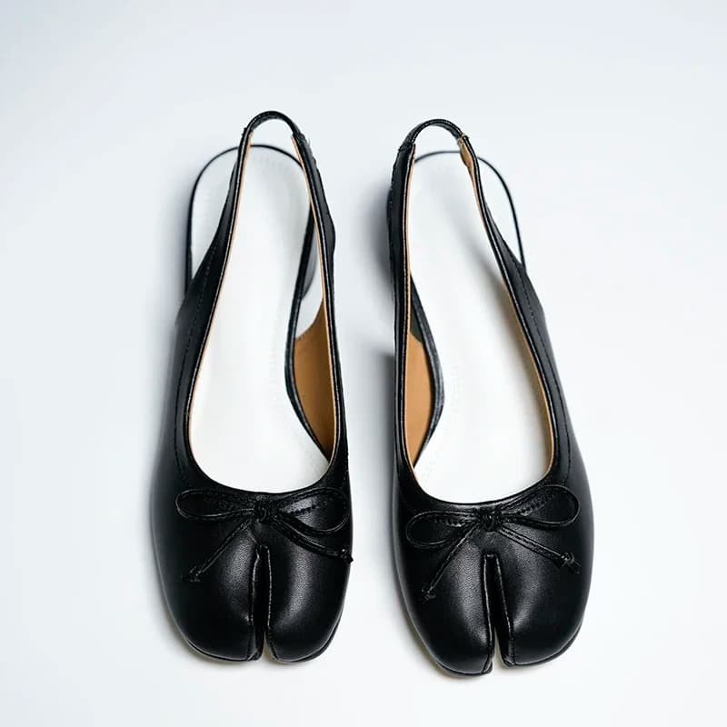 Sandali da Donna Tabi 3CM di Marca, Scarpe Estive con Tacco Diviso, Scarpe Mary Jane con Fiocco per Donna