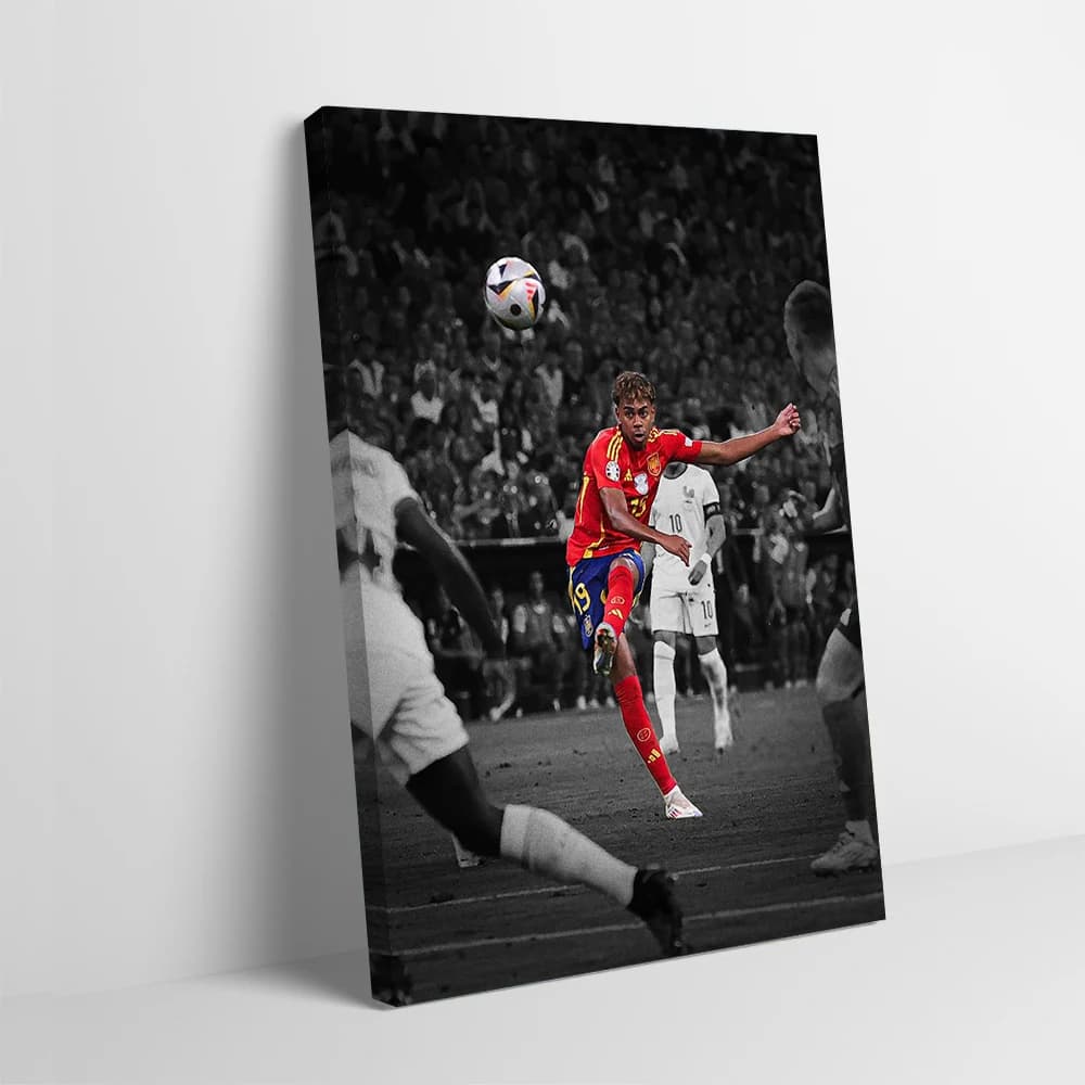 Lamine Yamal Poster Customizable Printed Canvas Painting for Pictures Wall Art Wand Deko Luxury Decoration Home Bathroom Decor