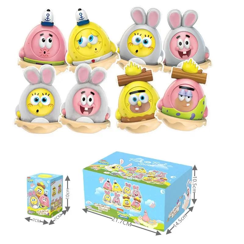 SpongeBob SquarePants Trick Series Blind Box Patrick Star Tumbler Garage Kit Giocattoli per bambole Regalo di compleanno per ragazza