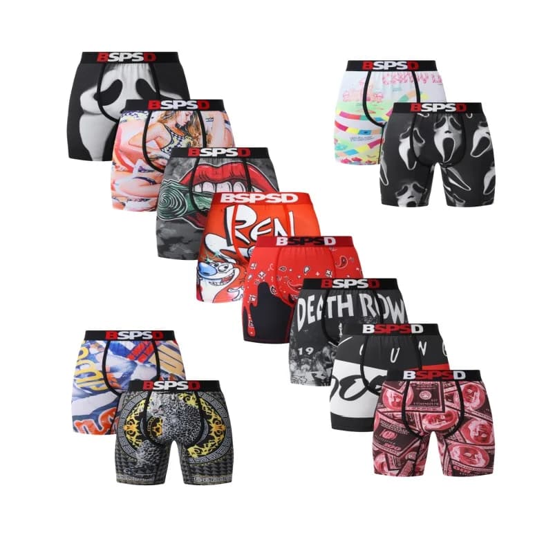 1Pcs Men Underwear Boxershorts Sexy Breathable Sports Mens Trunks Plus Size Man Swimming Underpants Men's Panties Boxers Brifes