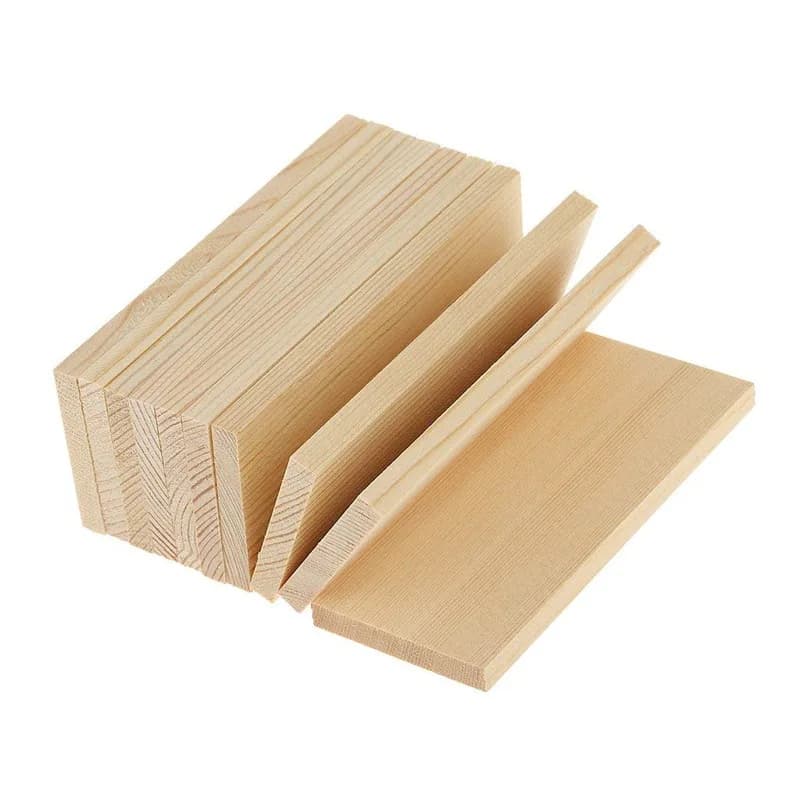 10 Pezzi di Tavole Rettangolari in Legno Grezzo per Pittura, Blocchi di Pino Naturale, per Progetti Artistici Fai-da-Te