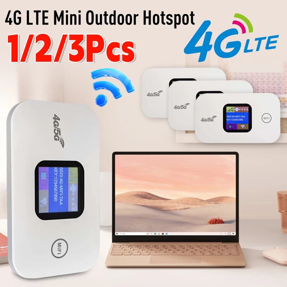 1/2/3PCS 4G Router WIFI Mobile Ripetitore WiFi 150Mbps Modem Hotspot Mobile Portatile 4G LTE Router Wireless Con Slot Per Schede SIM
