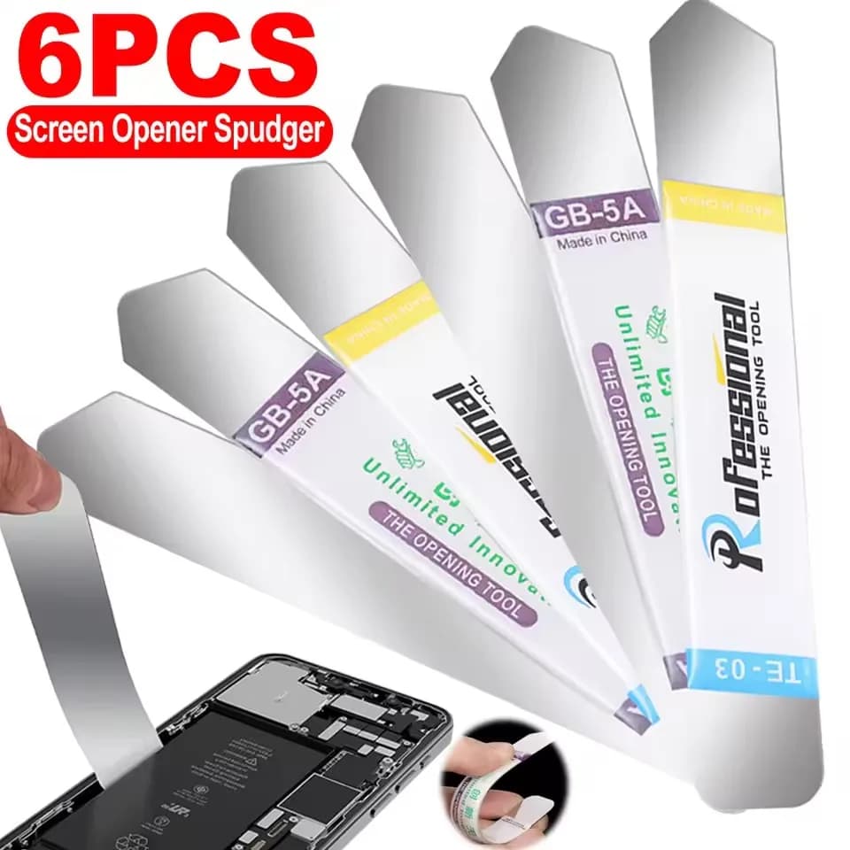 6/1 pcs ultra slim soft stainless steel blade for tablet phones screen battery opening tools for Samsung iPhone iPad open