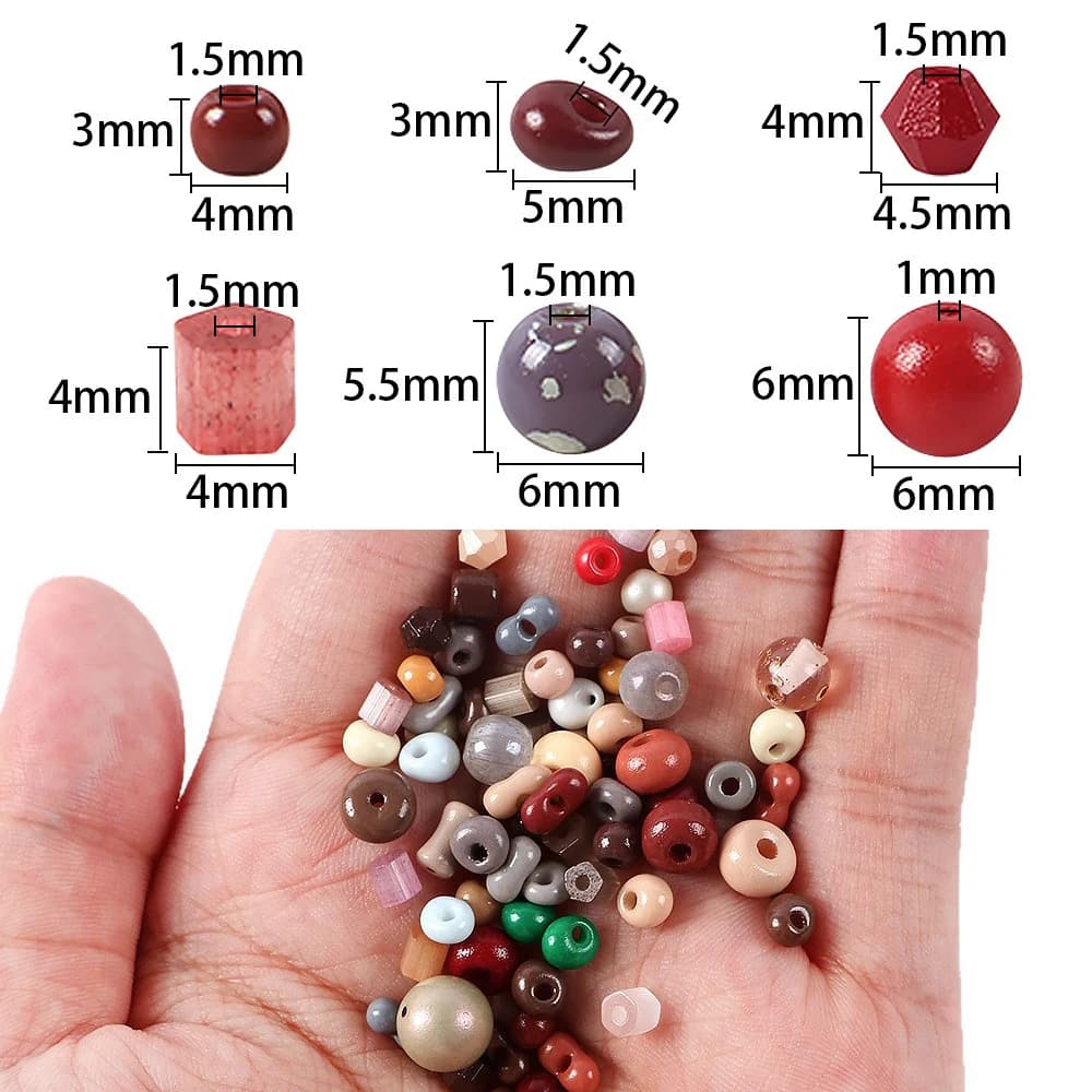 Lot of 10 Grams of CCB Acrylic Beads for Necklaces, Beads Plastic Distinguishing Machines with Big Hole for Bracelets and Creation of Fai-da- Jewelry ♪